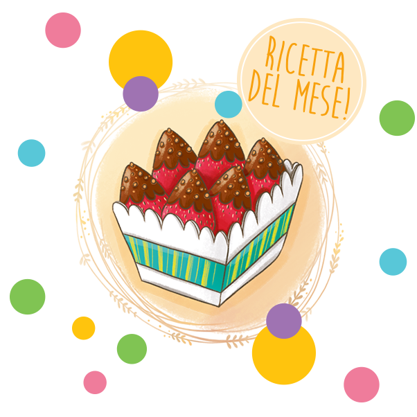 Fragole fondenti con granelle croccanti