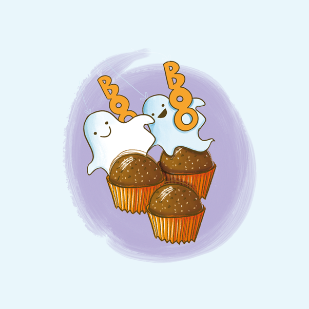 Muffin al cioccolato per Halloween