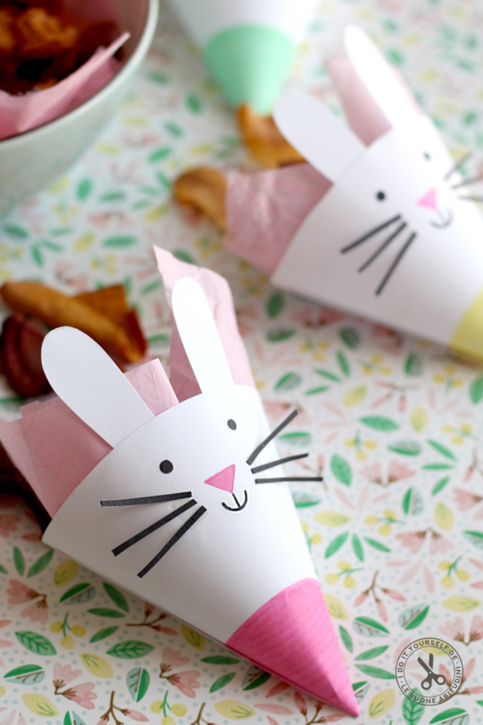 Coni porta chips a forma di coniglio