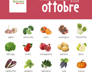 Il carrello di stagione: verdura e frutta del mese di ottobre