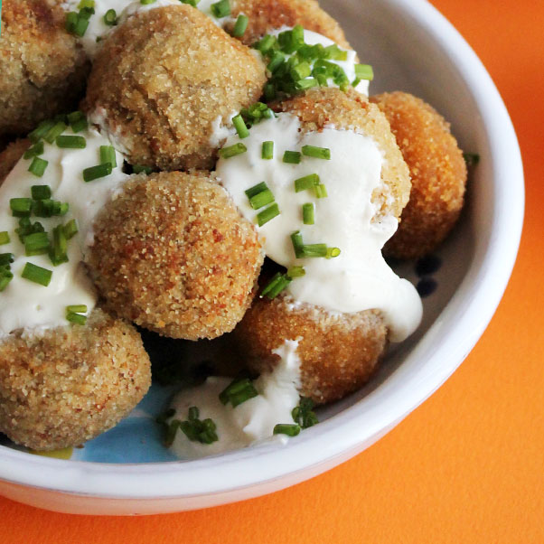 Polpettine zucca e ceci