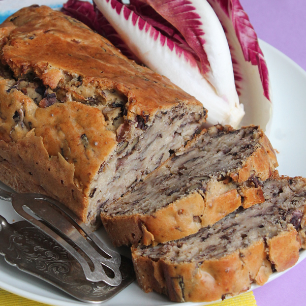 Soffice Plumcake radicchio e noci