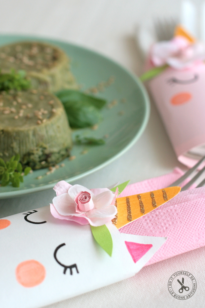 portaposate unicorno fai da te