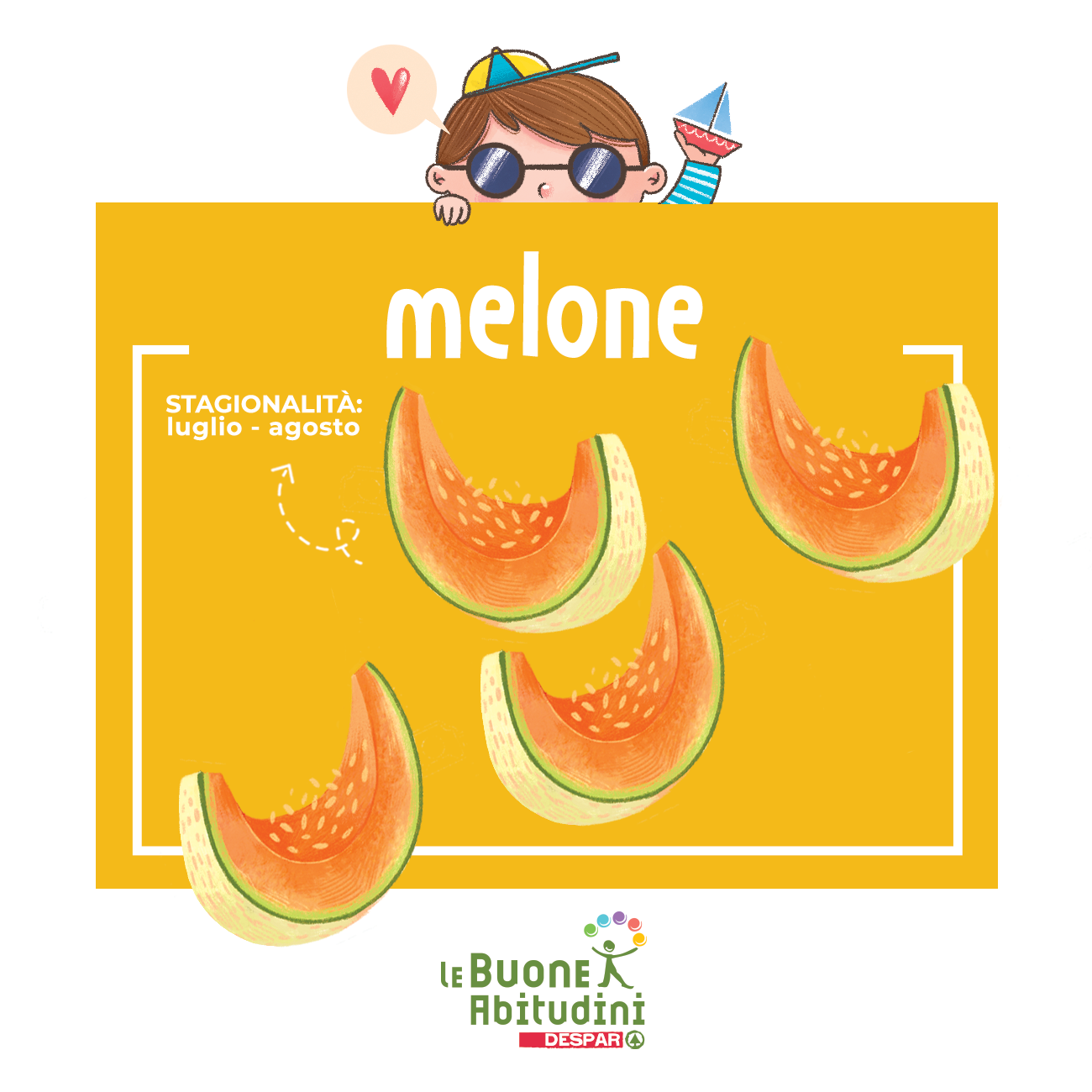 Merenda sotto l’ombrellone … con il melone!