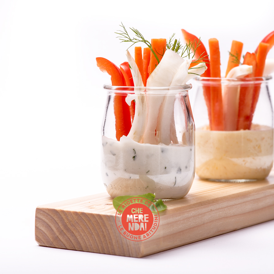 Pinzimonio con salse allo yogurt