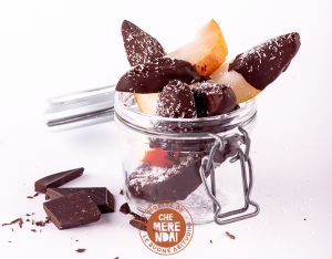 Spicchi di pera al cioccolato