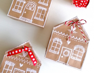 Confezioni regalo casette di pan di zenzero!